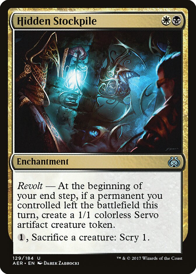 Hidden Stockpile - carta Magic The Gathering