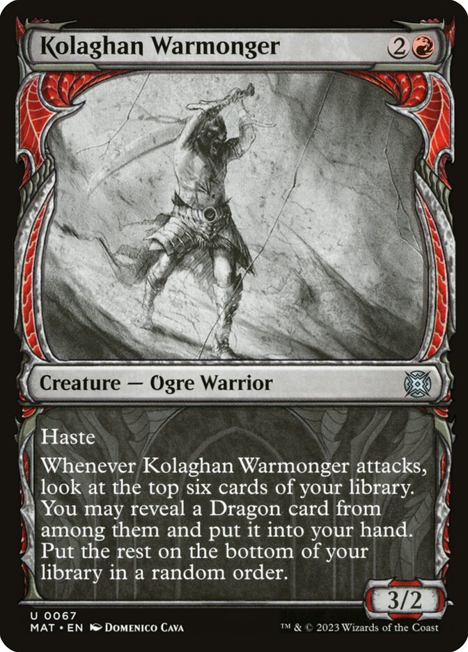 Kolaghan Warmonger - carta Magic The Gathering