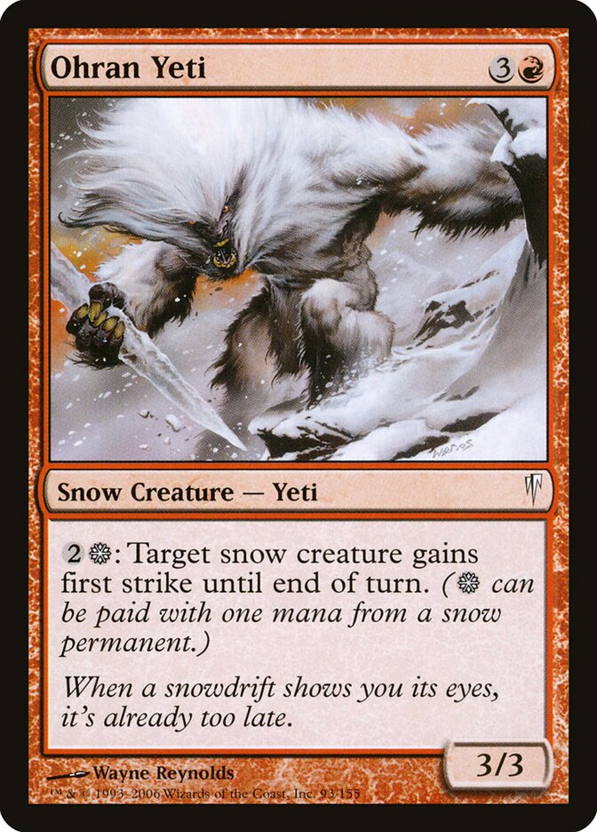 Ohran Yeti - carta Magic The Gathering