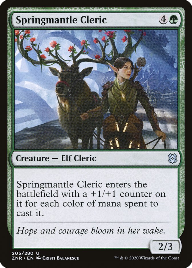 Springmantle Cleric - carta Magic The Gathering