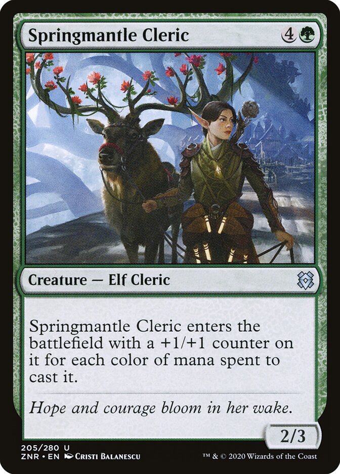 Springmantle Cleric - carta Magic The Gathering