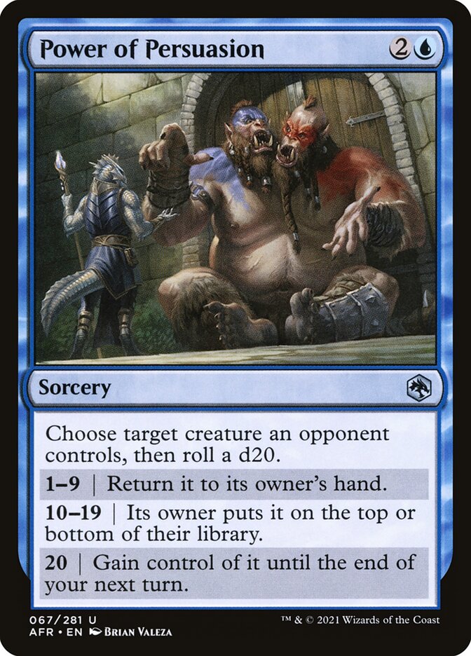 Power of Persuasion - carta Magic The Gathering