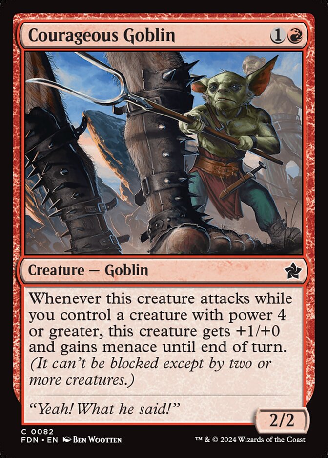 Courageous Goblin - carta Magic The Gathering