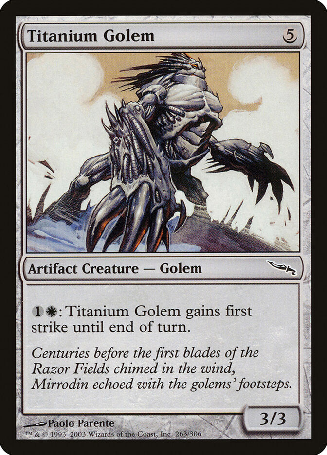 Titanium Golem - carta Magic The Gathering