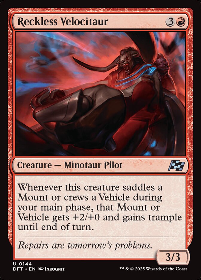 Reckless Velocitaur - carta Magic The Gathering