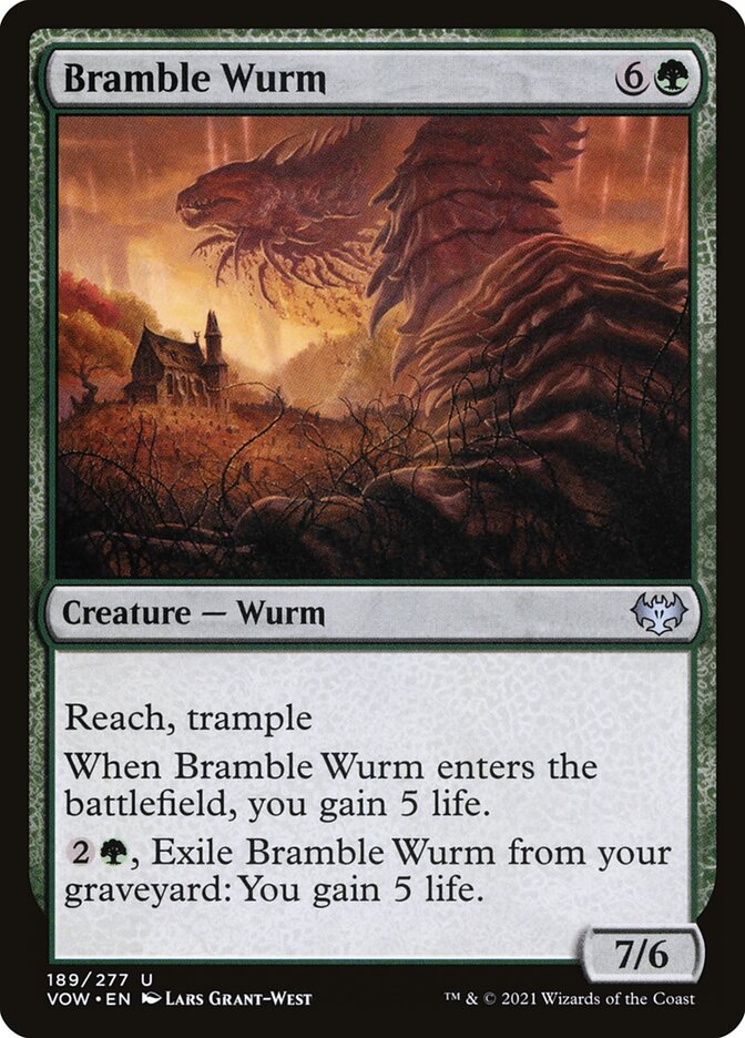 Bramble Wurm - carta Magic The Gathering