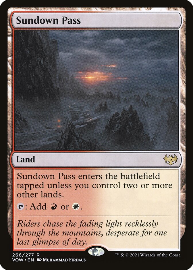 Sundown Pass - carta Magic The Gathering