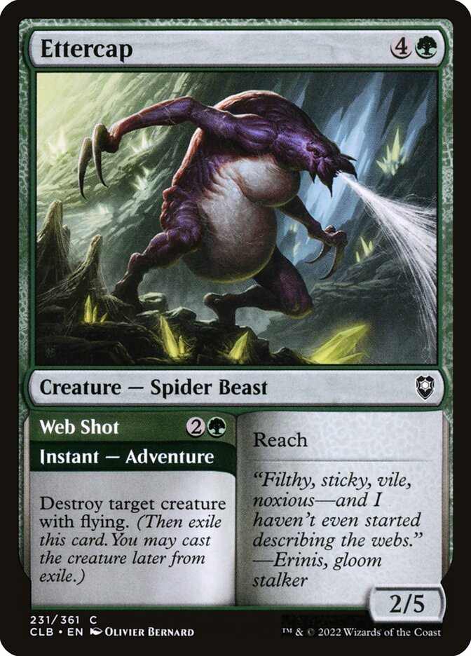Ettercap // Web Shot - carta Magic The Gathering