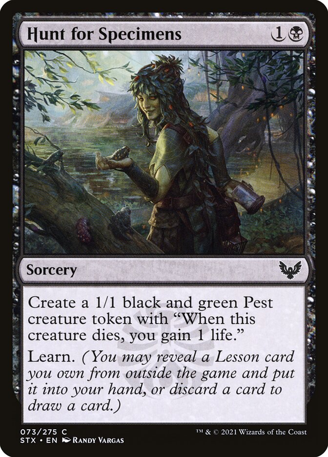 Hunt for Specimens - carta Magic The Gathering