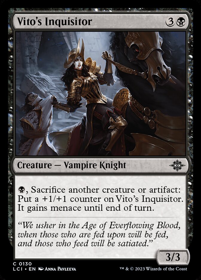 Vito's Inquisitor - carta Magic The Gathering