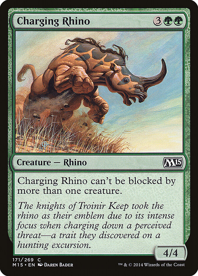 Charging Rhino - carta Magic The Gathering