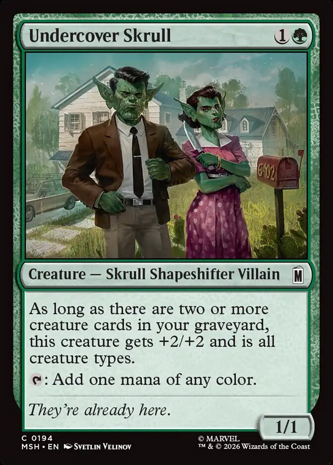 Undercover Skrull - carta Magic The Gathering