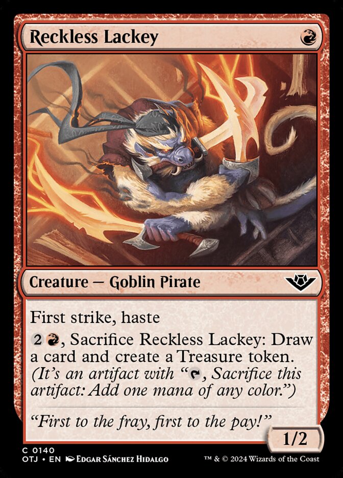 Reckless Lackey - carta Magic The Gathering