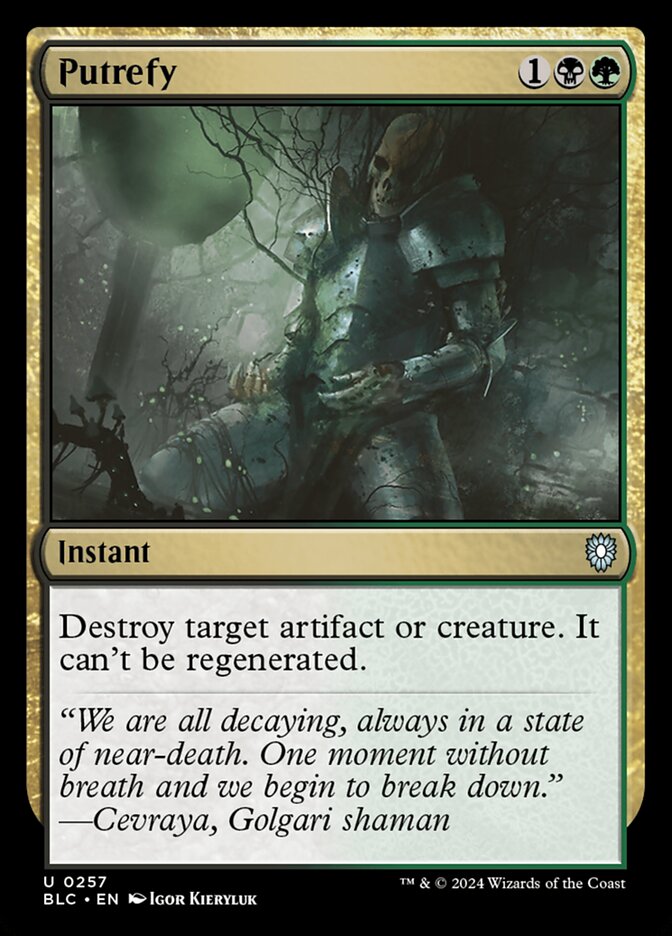 Putrefy - carta Magic The Gathering