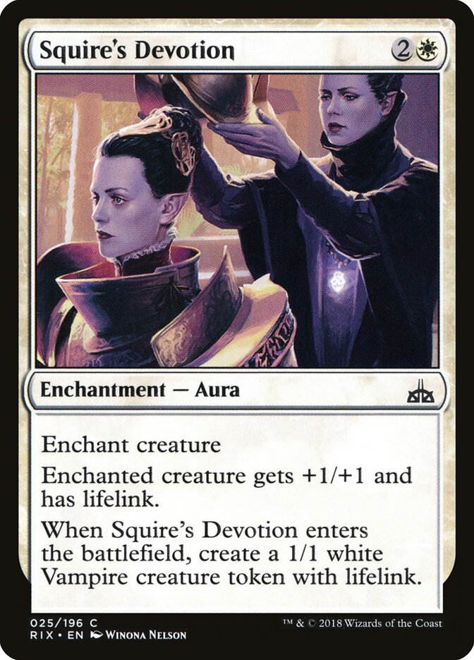 Squire's Devotion - carta Magic The Gathering
