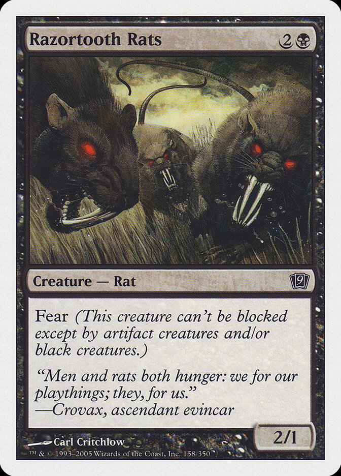 Razortooth Rats - carta Magic The Gathering