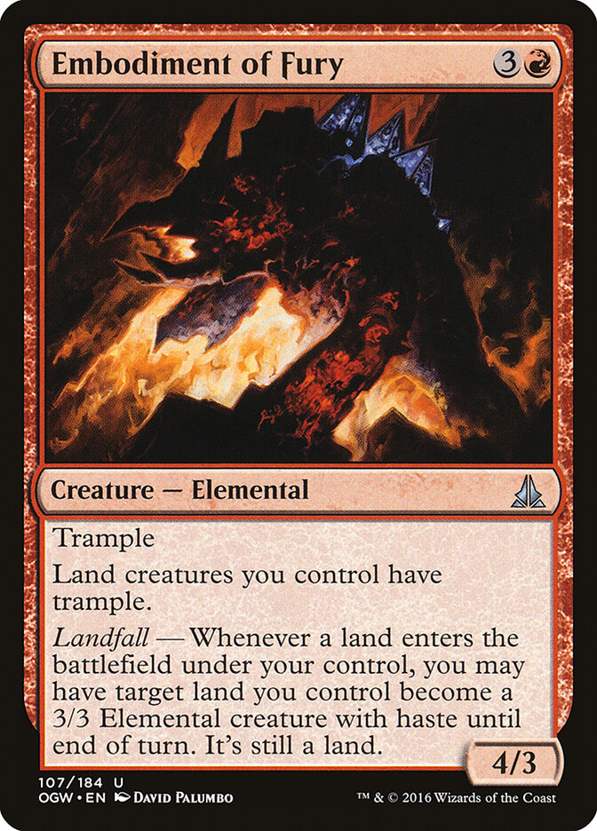 Embodiment of Fury - carta Magic The Gathering
