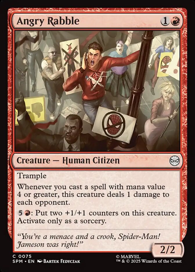Angry Rabble - carta Magic The Gathering