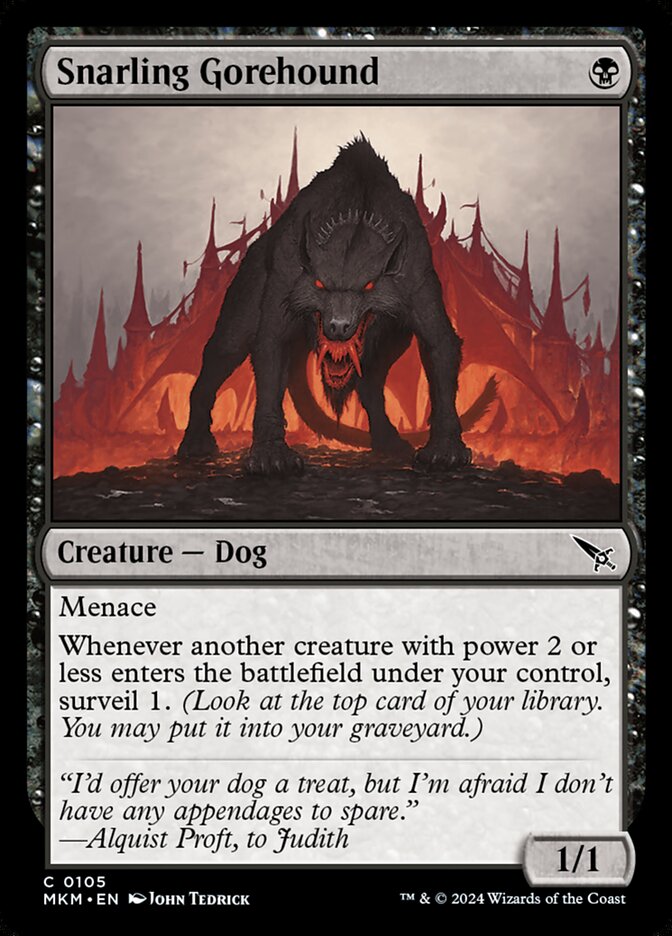 Snarling Gorehound - carta Magic The Gathering