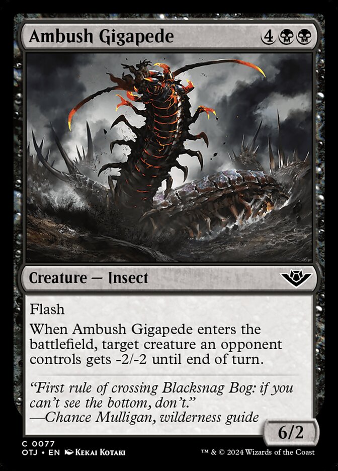 Ambush Gigapede - carta Magic The Gathering