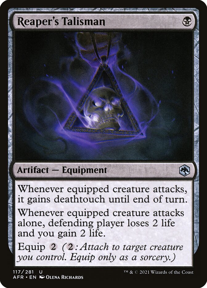 Reaper's Talisman - carta Magic The Gathering