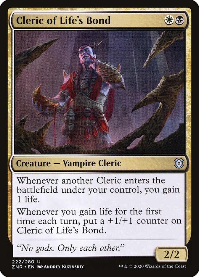 Cleric of Life's Bond - carta Magic The Gathering