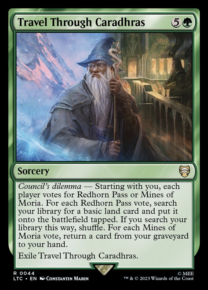 Travel Through Caradhras - carta Magic The Gathering