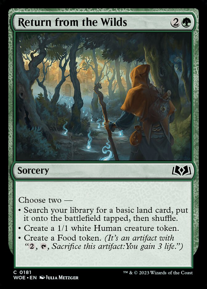 Return from the Wilds - carta Magic The Gathering