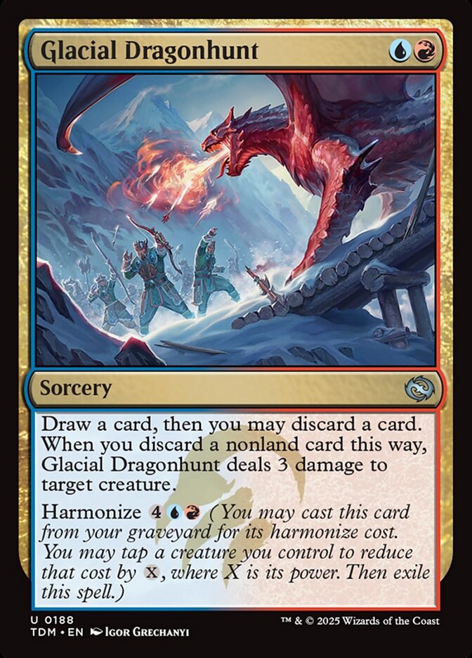 Glacial Dragonhunt - carta Magic The Gathering