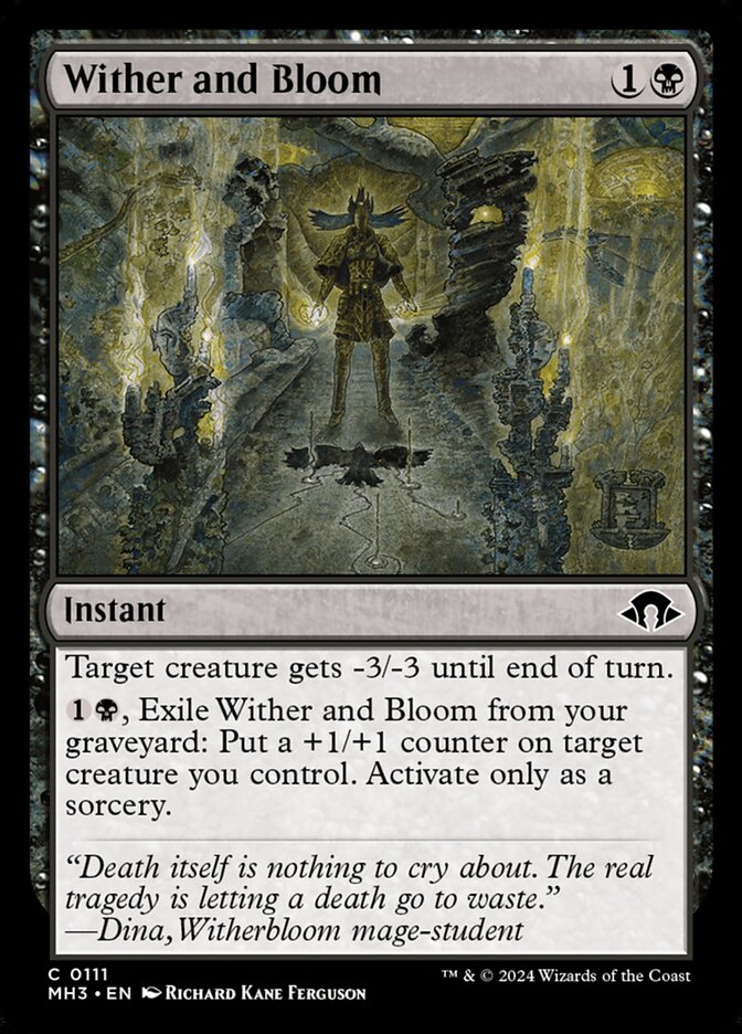 Wither and Bloom - carta Magic The Gathering