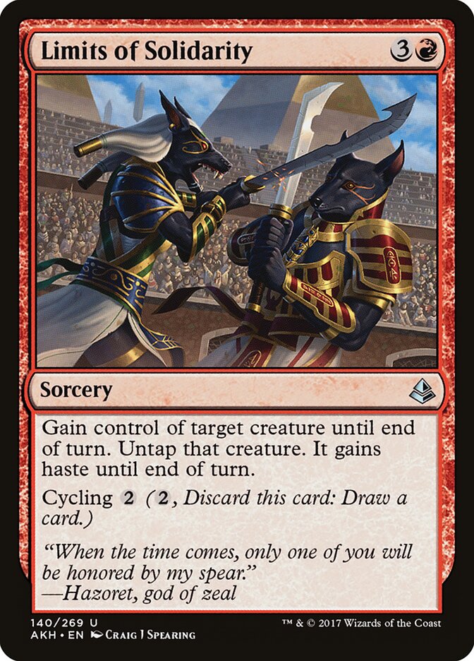 Limits of Solidarity - carta Magic The Gathering