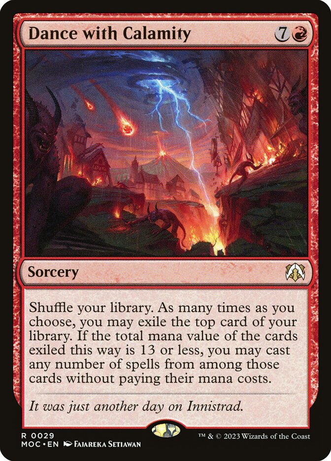 Dance with Calamity - carta Magic The Gathering