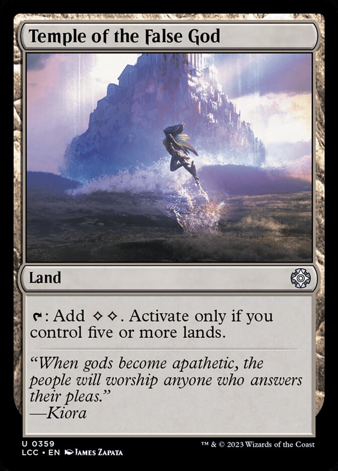 Temple of the False God - carta Magic The Gathering