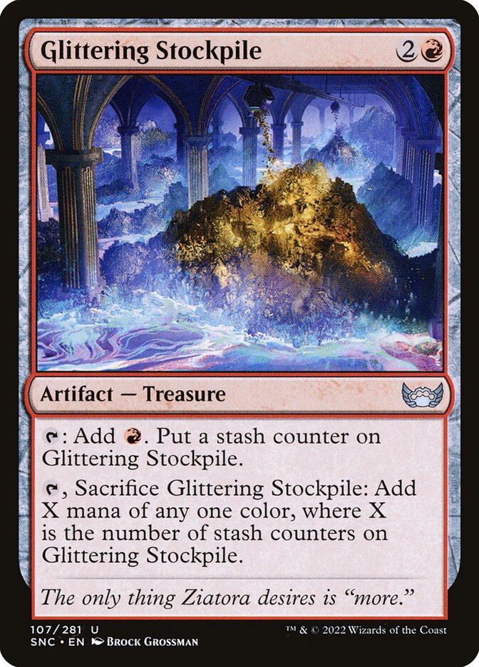 Glittering Stockpile - carta Magic The Gathering
