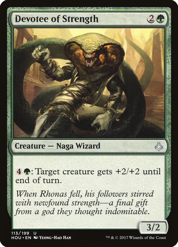 Devotee of Strength - carta Magic The Gathering