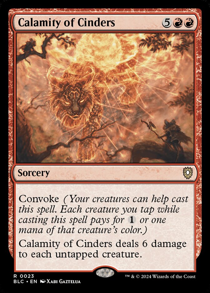 Calamity of Cinders - carta Magic The Gathering