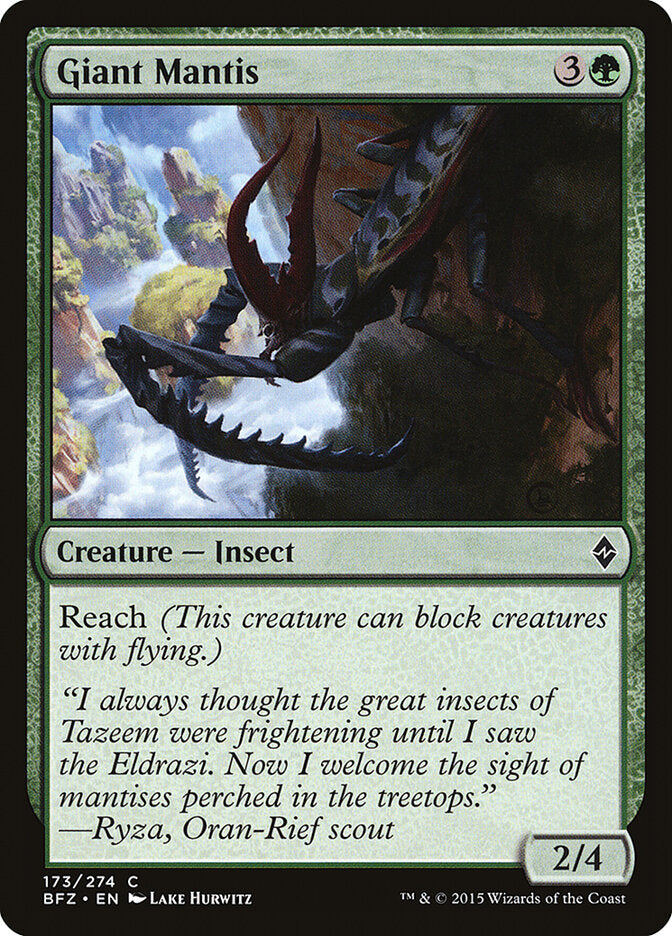 Giant Mantis - carta Magic The Gathering