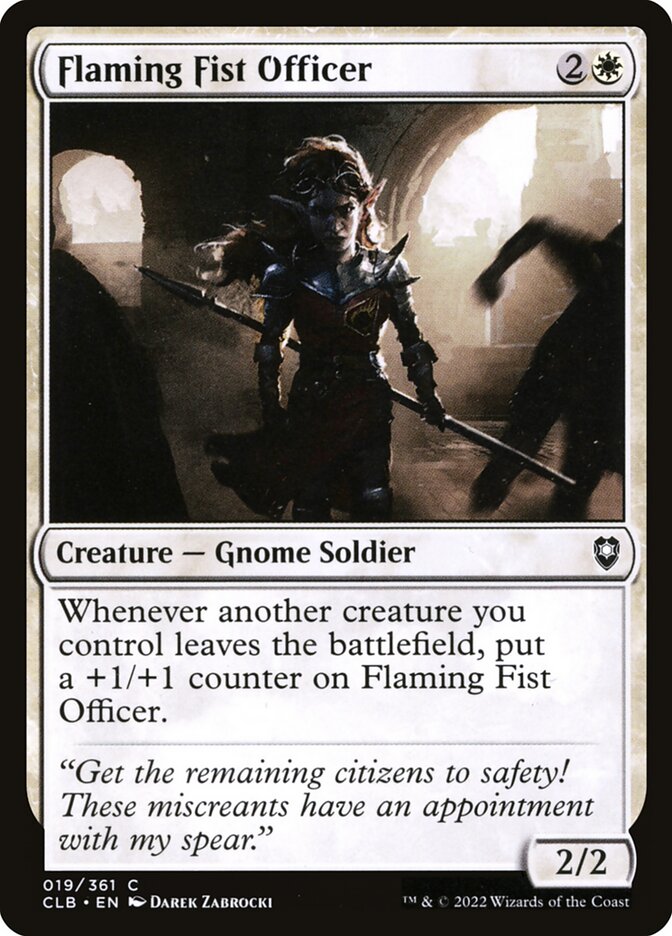Flaming Fist Officer - carta Magic The Gathering