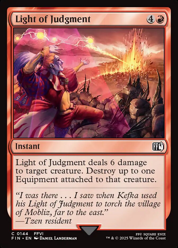 Light of Judgment - carta Magic The Gathering