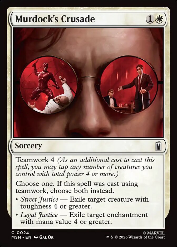 Murdock's Crusade - carta Magic The Gathering