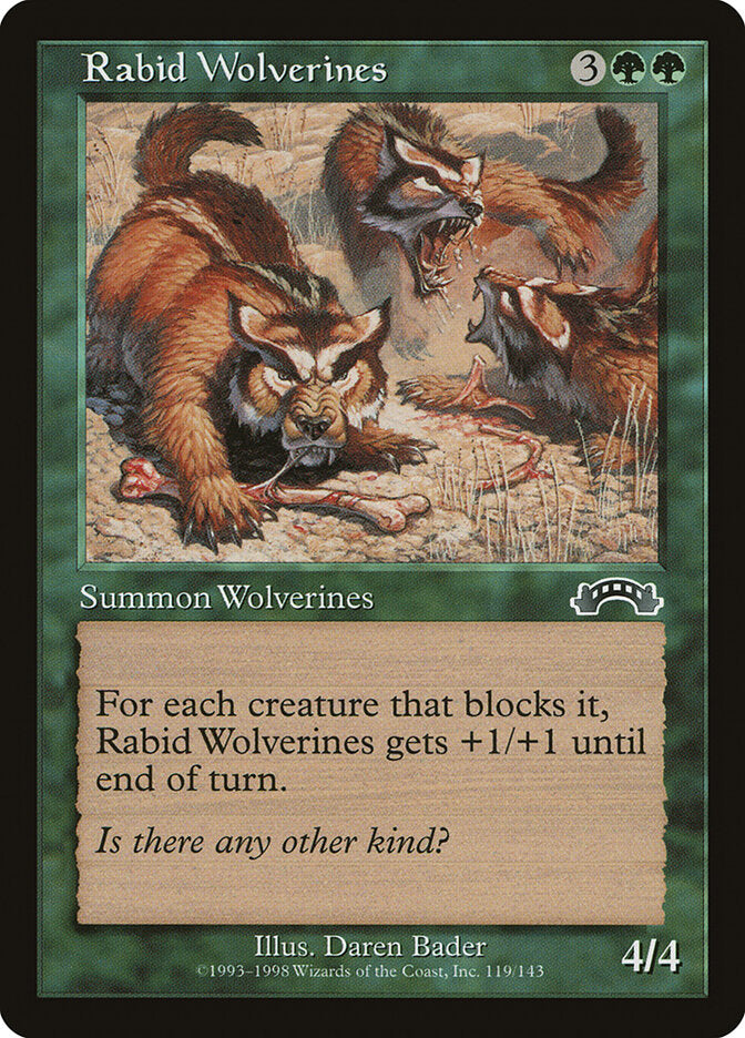 Rabid Wolverines - carta Magic The Gathering