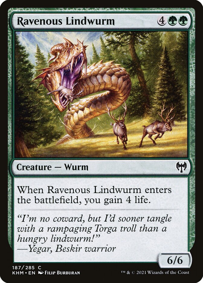 Ravenous Lindwurm - carta Magic The Gathering