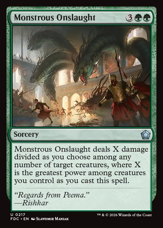 Monstrous Onslaught - carta Magic The Gathering