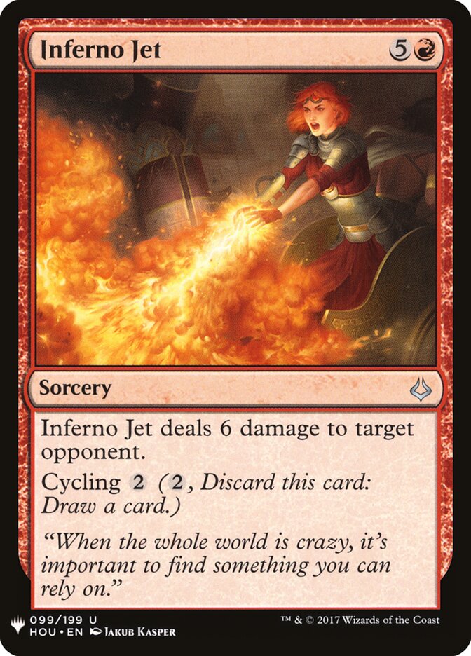 Inferno Jet - carta Magic The Gathering