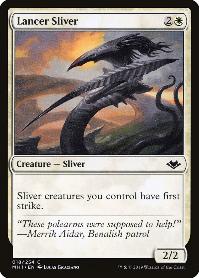 Lancer Sliver - carta Magic The Gathering