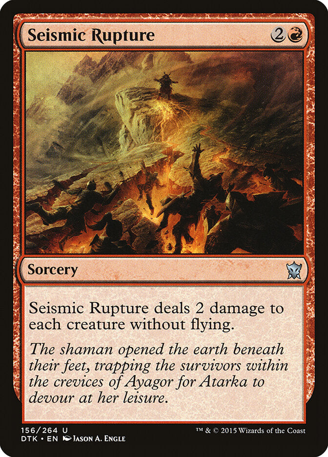 Seismic Rupture - carta Magic The Gathering