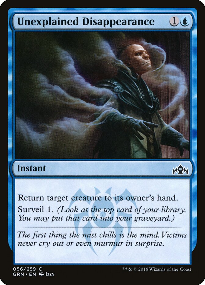 Unexplained Disappearance - carta Magic The Gathering