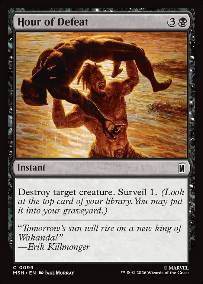 Hour of Defeat - carta Magic The Gathering