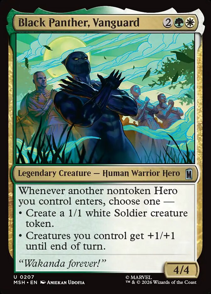 Black Panther, Vanguard - carta Magic The Gathering