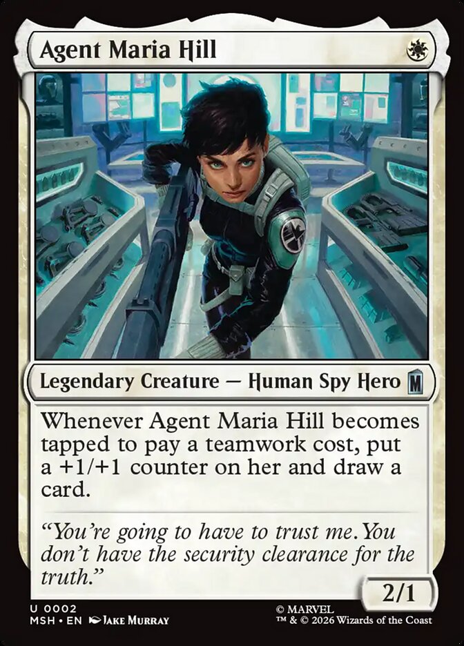 Agent Maria Hill - carta Magic The Gathering